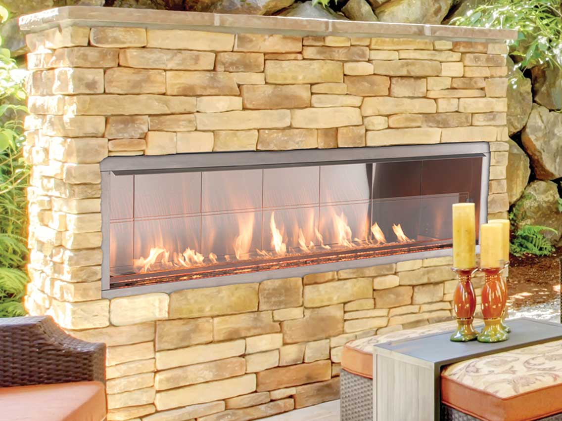 Superior VRE4600 60 VF Electronic Ignition Outdoor Fireplace NG 